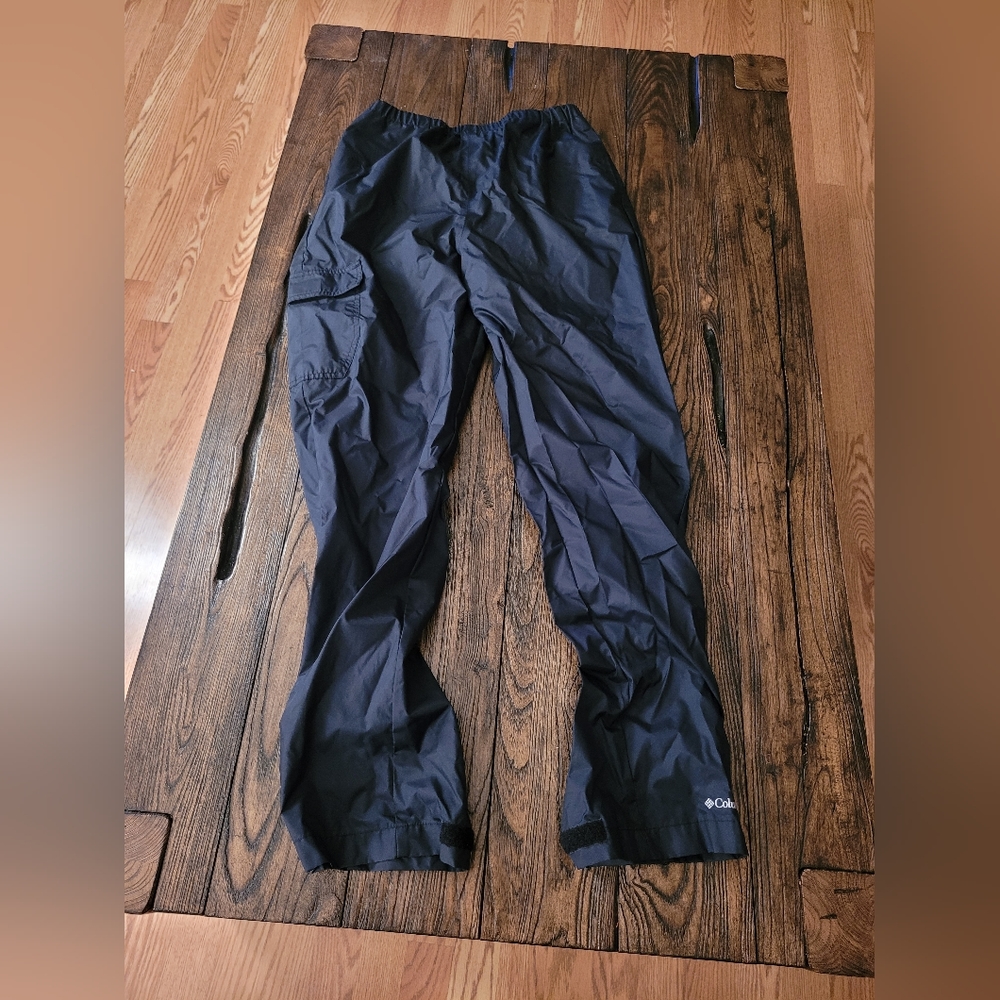 Columbia Black EUC Boys XL 18/20 Rain Pants